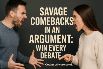 Savage Comebacks in an Argument